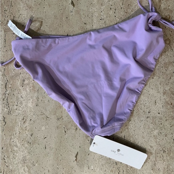 CRZ YOGA Sunshine Womens Bikini Side Tie Adjustable Swim Briefs Size Small - Picture 3 of 6